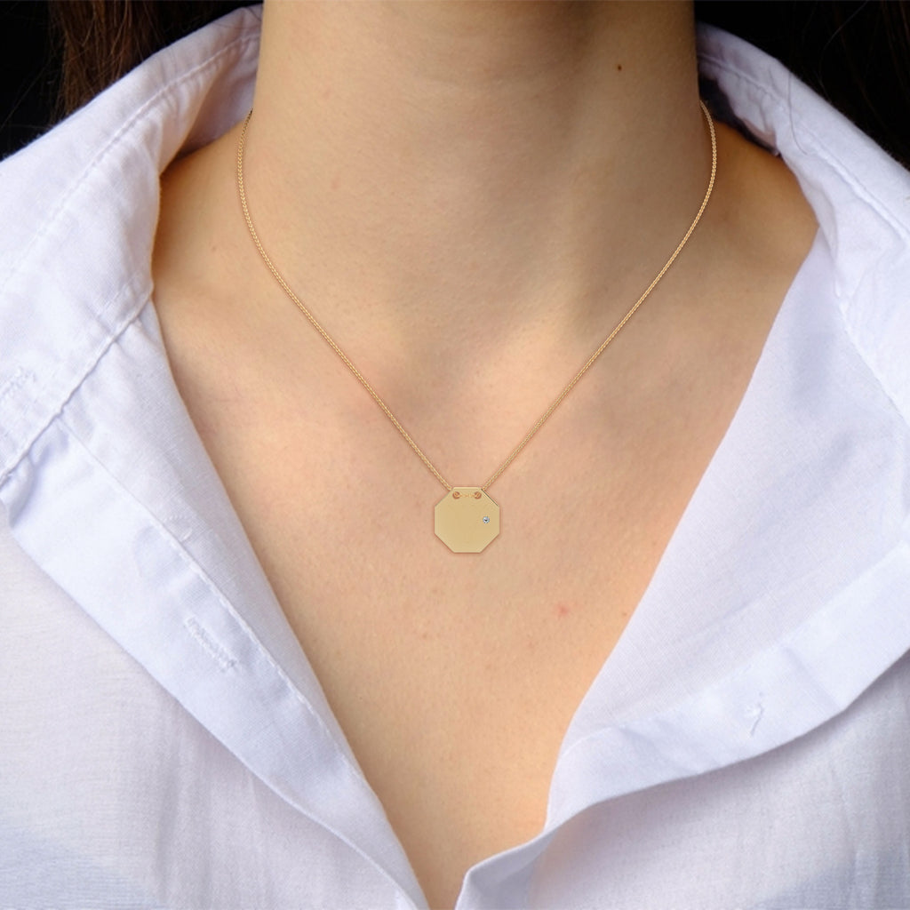 Personalized Octagon Necklace