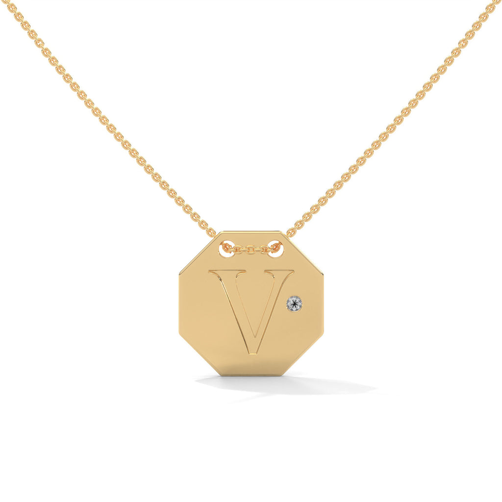 Personalized Octagon Necklace